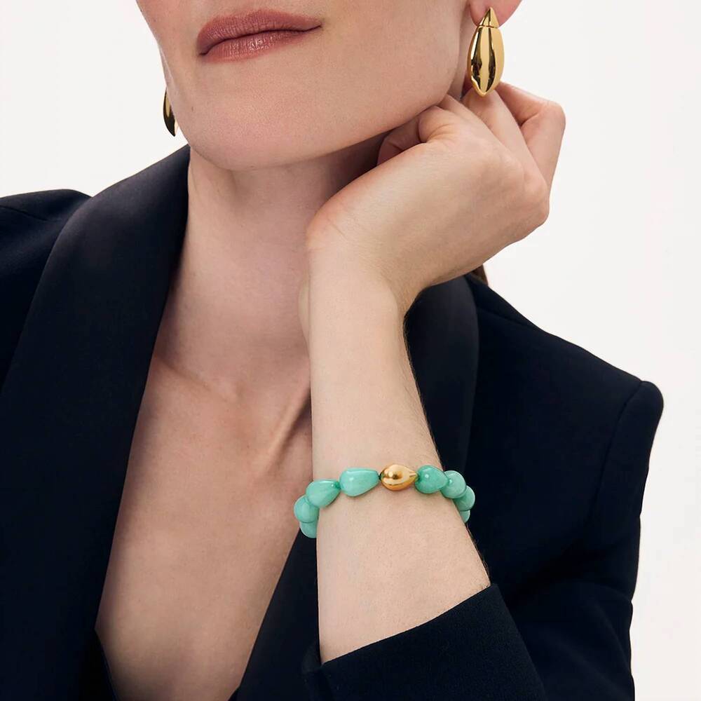 NEW DEAN DAVIDSON samui beaded bracelet in banyan green - Picture 5 of 5